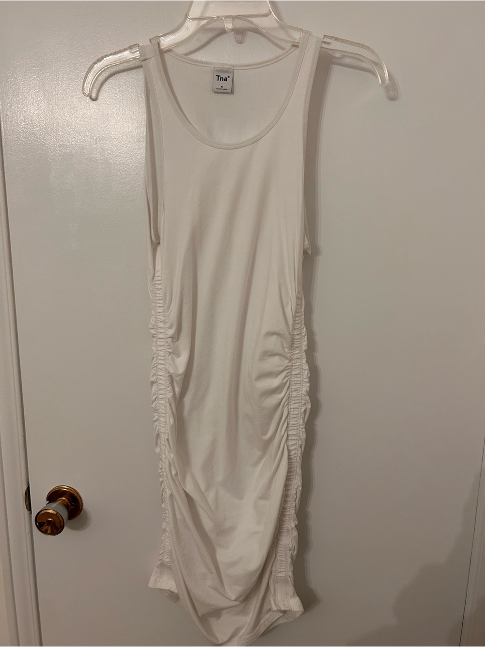 TNA White Scoop Neck Tank Top